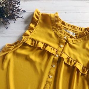 💛Loft Yellow Sleeveless Blouse💛